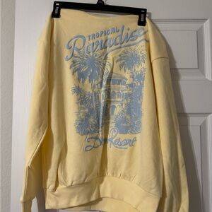 No Boundaries Light Yellow Crewneck Sweater